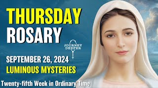 Thursday Rosary 💙 Luminous Mysteries of the Rosary 💙 September 26 2024 VIRTUAL ROSARY [upl. by Odericus]