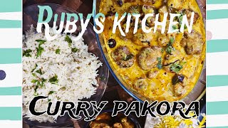 Making curry pakora recipe  Rubys kitchen [upl. by Issiah]