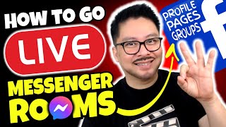 ✨HOW TO DO FACEBOOK LIVE STREAM USING MESSENGER ROOMS 👍 [upl. by Amzaj]