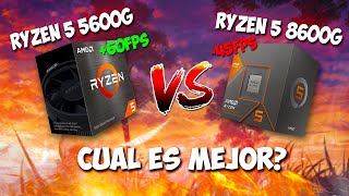 RYZEN 5 5600G VS RYZEN 5 8600G  ¿Cual Es La Mejor APU De 2024 Para Gaming [upl. by Arikahs]