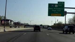 Interstate 95  Rhode Island Exits 11 to 19 northbound [upl. by Nuahsar495]