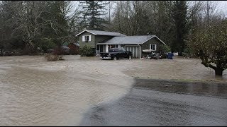 Heavy rain leads to damaging floods in western Washington [upl. by Torrin706]