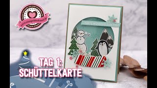 8 Tage Weihnachten Tag1 Schüttelkarte quotSchneekugelquot [upl. by Robyn19]