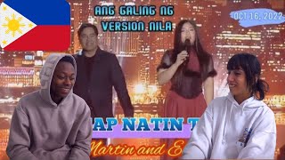 FIRST TIME REACTION TO ELHA NYMPHA amp MARTIN NIEVERA  Wonderful Tonight  Asap Natin To [upl. by Nessi]