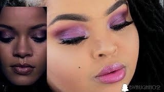 RIHANNA LOYALTY INSPIRED MAKEUP LOOK [upl. by Meuser246]