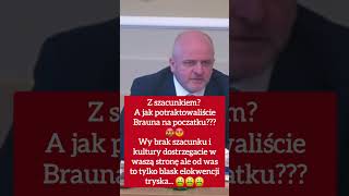 Grzegorz Braun krótko z przewodniczącym komisji [upl. by Hameean245]