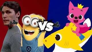 MUGEN Battle  Dave the MinionJerma vs Pinkfong [upl. by Sofer965]