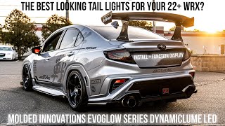 Molded Innovations EvoGlow Series LED Tail Lights Install  Function Demo for your 22 WRX [upl. by Bentlee]