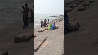 Old digha sea Beach 🌊⛱️  Afternoon time very beautiful view 👀  sea small waves 🌊  viralshort [upl. by Mikahs]