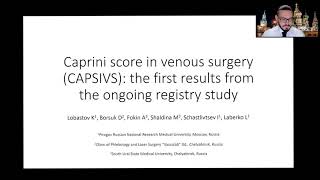 Caprini score in venous surgery CAPSIVS the first results Eng 18032021 [upl. by Mallina]