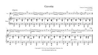 Gossec  Gavotte in C Major  Viola [upl. by Suh136]