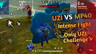 Mini UZI Vs MP40  Last Zone Intense 🔥 Fight  Garena Free Fire  Indigo Gamers [upl. by Niko]