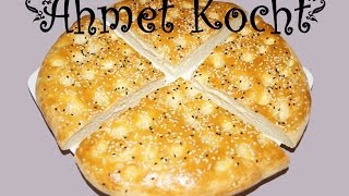 Rezept Fladenbrot  AhmetKocht  türkisch backen  Folge 69 [upl. by Acinoda986]