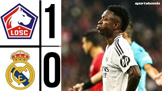 LOSC Lille vs Real Madrid 10 Highlights  Jonathan David Penalty Goal  UEFA Champions League 2024 [upl. by Dumond]