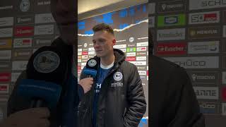 Arminia Bielefeld  FC Viktoria Köln 20 Interview Leon Schneider [upl. by Nirihs993]