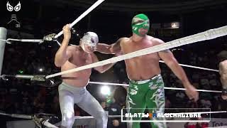 Hijo del Santo Octagón e H de Octagón Vs Bobby Lee Jr H de Fishman y El Mesías en Feste León [upl. by Aynor]