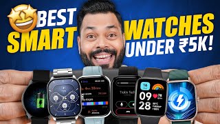 Top 5 Best Smartwatches Under ₹5000 In 2024⚡Bluetooth Calling AMOLED amp More [upl. by Asor389]