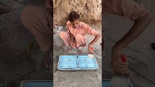 How Beautiful Concrete Tiles are Made shorts diy cementprojects [upl. by Rosenkranz226]