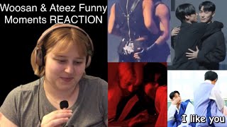 WOOSAN amp Ateez Funny Moments REACTION [upl. by Lusty497]