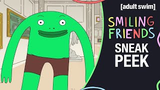 SMILING FRIENDS  S1E2 Sneak Peek Helping Mr Frog  adult swim [upl. by Mcgean299]