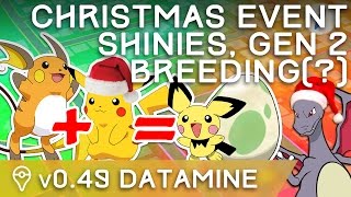 POKÉMON GO HIDDEN UPDATES GEN 2 SFX SHINY POKÉMON GENDER BABIES BREEDING CHRISTMAS EVENT [upl. by Odranar969]