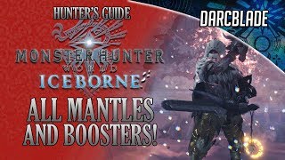 HOW TO GET ALL MANTLES AND BOOSTERS  MHW ICEBORNE [upl. by Selrac643]