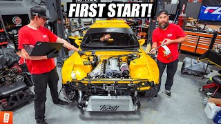 Building and Heavily Modifying a 1989 Nissan Skyline R32 GTST  Part 16 FIRST START [upl. by Asiela]