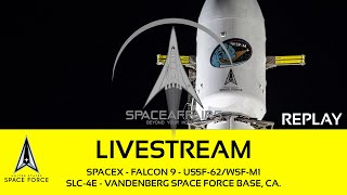 SpaceX  Falcon 9  USSF62WSFM1  SLC4E  Vandenberg Space Force Base CA  April 11 2024 [upl. by Angelika]