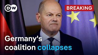 Germanys coalition collapses as confidence vote planned  DW News [upl. by Arret]