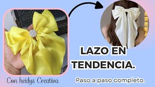 Moño en tendencia 2024 para señoritas y niñas TUTORIAL COMPLETO con heidys creativa ❤️ [upl. by Ella]