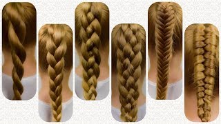 6 BASIC BRAIDS  How To Do a Braided Ponytail  2020 Braided Hairstyles by LittleGirlHair [upl. by Ttik618]