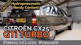 Citroën CX 25 GTi Turbo  a rare beast with party tricks  Tyrrells Classic Workshop [upl. by Delfeena]