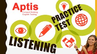 😏Complete APTIS Listening Test ✔ PDF with ANSWERS ✔ [upl. by Brewster103]