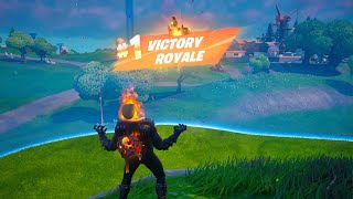 GHOST RIDER Skin Solo Gameplay in FORTNITE [upl. by Akkinahs]