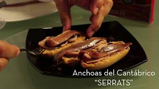 VIDEORECETA Tosta dulce de Anchoas del Cantábrico con paté de pato [upl. by Klara]