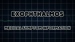 Exophthalmos Medical Symptom [upl. by Airamesor]