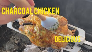 Rotisserie Charcoal Chicken on the Everdure Hub II Keto Friendly [upl. by Illek64]