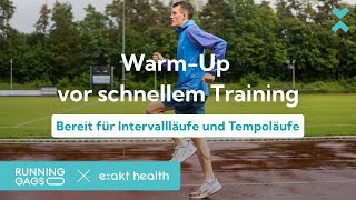 Aufwärmübungen für ein schnelles Training  Bereit für Intervallläufe und Tempoläufe [upl. by Hadeehuat]