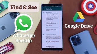 How To Find WhatsApp Backup Data in Google Drive Cant See [upl. by Eldreda246]