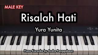 Risalah Hati NADA PRIA  Yura Yunita  Piano Karaoke by Andre Panggabean [upl. by Asyal863]