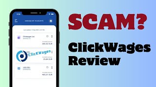 ClickWages Review Legit or Scam [upl. by Ozzy]