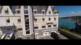 L Hôtel de Carantec restaurant Patrick Jeffroy filmé par un drône [upl. by Shirberg]