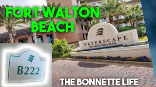 Family Vacation 2021 WATERSCAPE RESORT B222 Walkthrough Okaloosa Island Ft Walton Destin FL [upl. by Otxis]