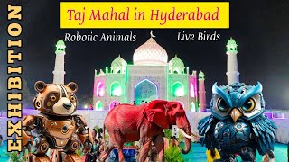 Taj Mahal Gate Exhibition in KPHB Hyderabad  2024 October  Robotic animals  Live Birds [upl. by Jammie]