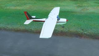 Cessna 152 Launchin from Norsup Airport in Microosft Flight SImulator [upl. by Kutzer]