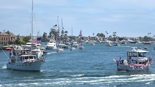 4th of July ALYC Old Glory Boat Parade with Winners Newport Beach CA 2024 [upl. by Yemirej145]