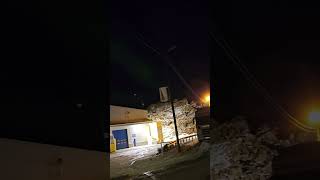 Aurora Boreala winter snow nord scania 660 truckdriver viralvideo follow trucker [upl. by Alledi]