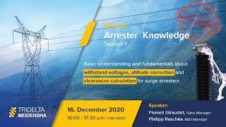 Webinar Arrester Knowledge  Session 1 [upl. by Neraa]