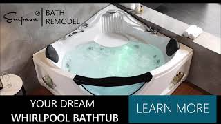 2023 59 in Whirlpool Corner Bathtub  Empava59JT319LED [upl. by Efron504]