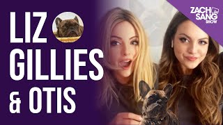 Liz Gillies Dogs Crash Her Interview [upl. by Eerej396]